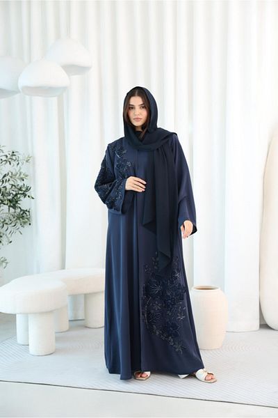 IKKXA Luxury Design Beaded Embroidery Abaya