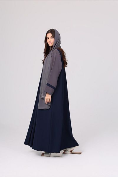 IKKXA Blazer Design Open Front Abaya