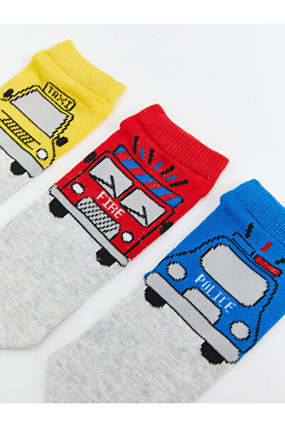 LC Waikiki Desenli Erkek Çocuk Patik Çorap 5'li
