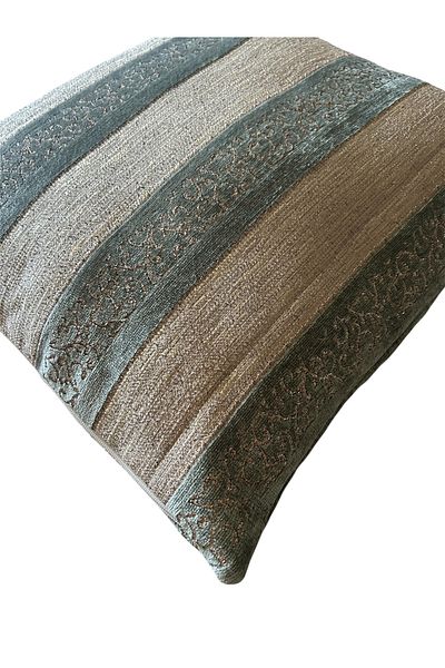 CDE Montpellier Series Woven Fabric Glitter Classic Decorative Pillow Case Set of 2 (Including Inner Pillow)