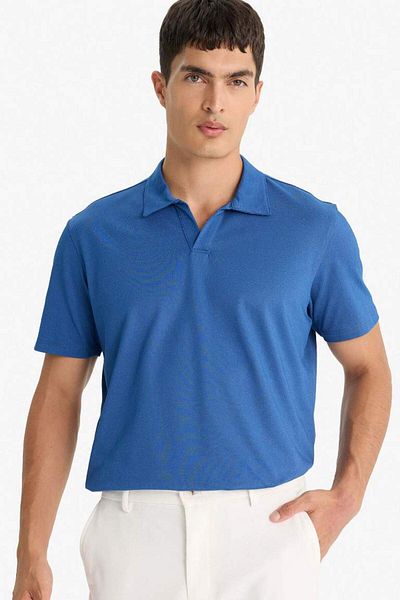 DeFacto New Season Regular Fit Polo Neck Short Sleeve T-Shirt
