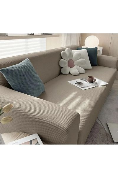 Arzuyum Lycra Fabric 2 Seater Seat Cover Sofa Cover Elastic Flexible Good Quality
