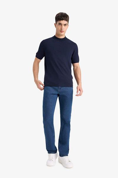 DeFacto New Season Standard Fit Crew Neck Knitwear Short Sleeve T-Shirt