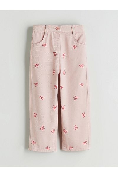 LC Waikiki Lcw Kids Pink Elastic Waist Girls' Trousers