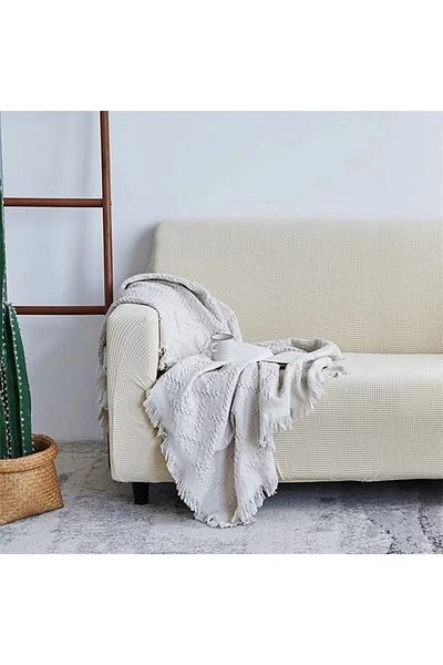 Arzuyum Lycra Fabric 2 Seater Seat Cover Sofa Cover Elastic Flexible Good Quality
