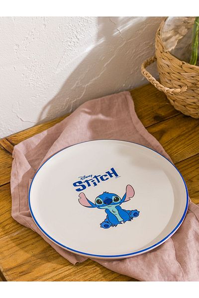 LC Waikiki Quality Parts from Celebi Store |   Mixed Lilo and Stitch Printed Ceramic Pie Plate 22 cm