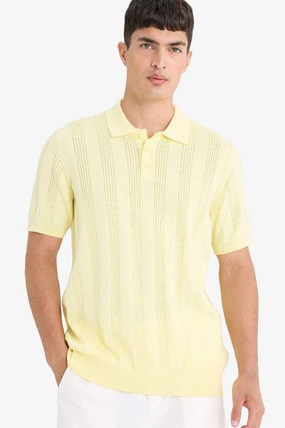 DeFacto New Season 100% Cotton Knitwear Polo T-Shirt