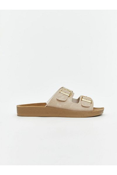 LC Waikiki Quality Parts from Celebi Store |   Beige Suede Look Women's Slippers