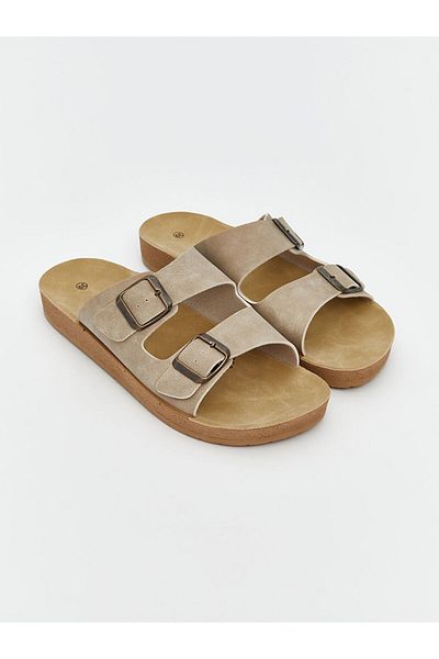 LC Waikiki Quality Parts from Celebi Store |   Beige Suede Look Women's Slippers