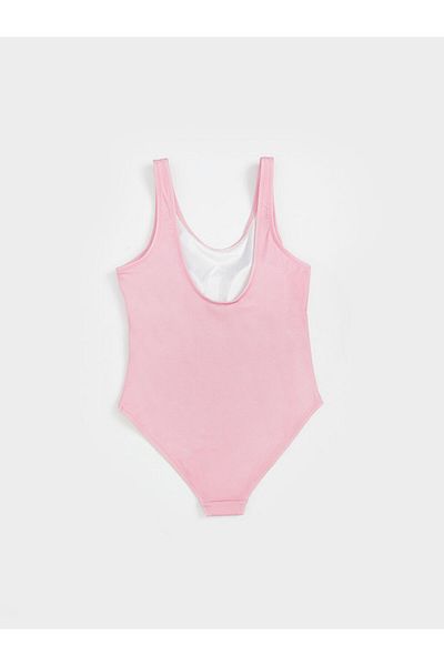 LC Waikiki Quality Parts from Celebi Store |   Pink Stitch and Angel Printed Girl's Swimsuit
