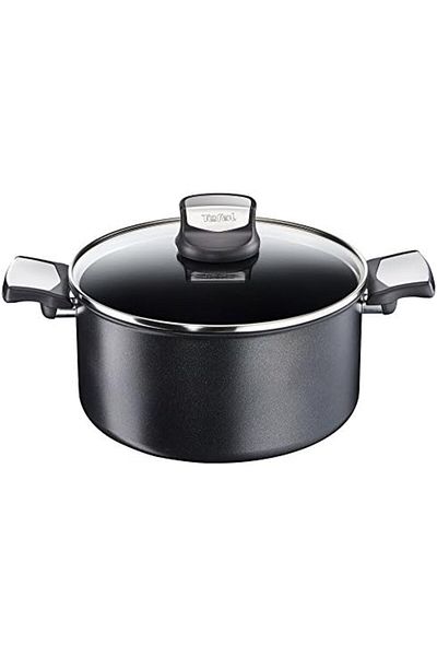 TEFAL Expertise Non-Stick 24 cm Casserole with Lid, Black, Aluminium