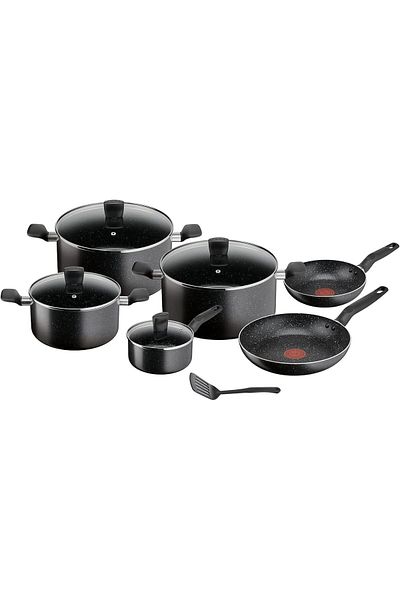 TEFAL Cookware Set | Dark Stone 11 pc Cooking set