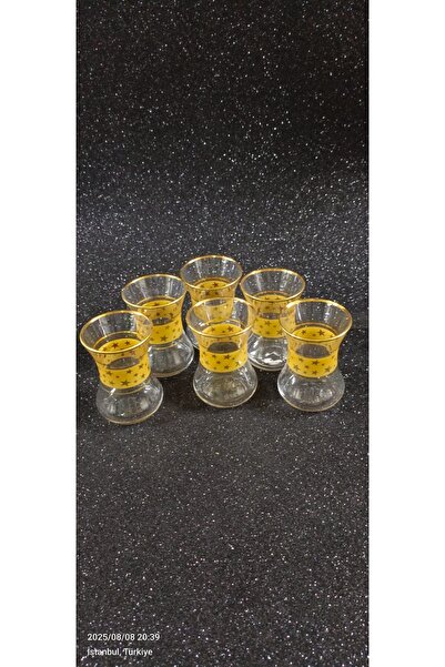 Eslim Çay bardak desenli 6 adet