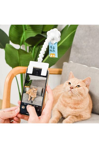 GridTech Cat Dog Photo Apparatus 360 °   Rotating Phone Holder Clip Pet Attention Grabbing Selfie Tool