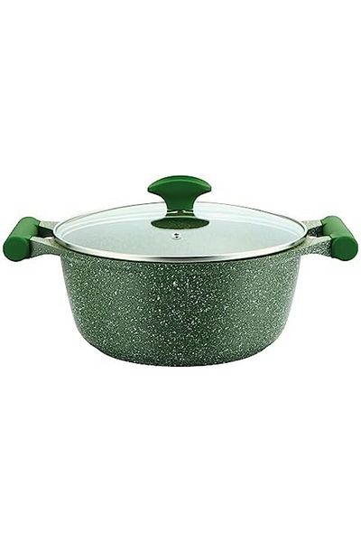 Prestige Essentials Non-Stick Casserole with Glass Lid 30cm | Green | PR81112