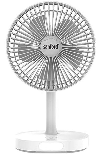 Sanford Rechargeable Multi-Functional Table Fan with LED Light – 4600mAh Battery, Up to 14Hrs Fan
