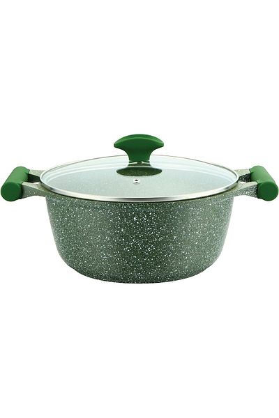 Prestige Essentials Non-Stick Casserole with Glass Lid 30cm | Green | PR81112