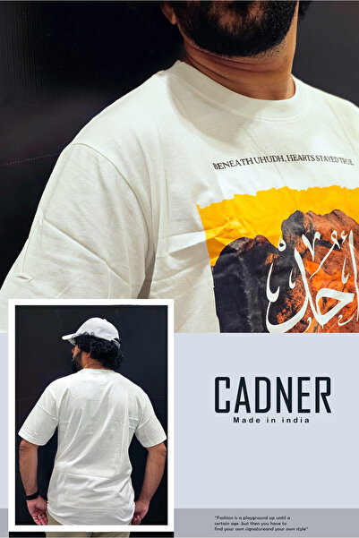 Cadner Men's T Shirt, High-quality Uhudh Printed, Lightweight Crew Neck T Shirts For Men