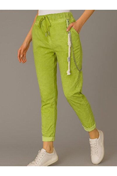 Butik İtalyan Likralı Pantolon - YEŞİL