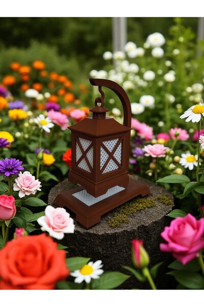 Hobi Trendim Rustik Dekoratif 3D Baskı LED Mum Feneri – PLA Plastik, El Yapım...