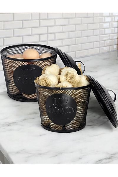 EVSTYLE Multi-Purpose Net Organizer & Storage Bin - Set of Two