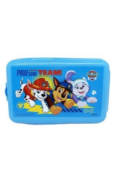 Paw علبة وجبات خفيفة مستطيلة عالية الجودة للأطفال من باترول - أزرق 760 مل