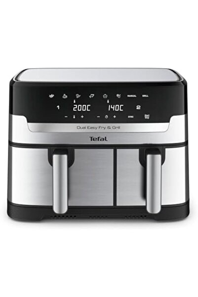 TEFAL Airfryer & Grill |Dual Easy Fry & Grill | 8.3 L | Dual Drawers | 8 Pre-Set Cooking Programs |