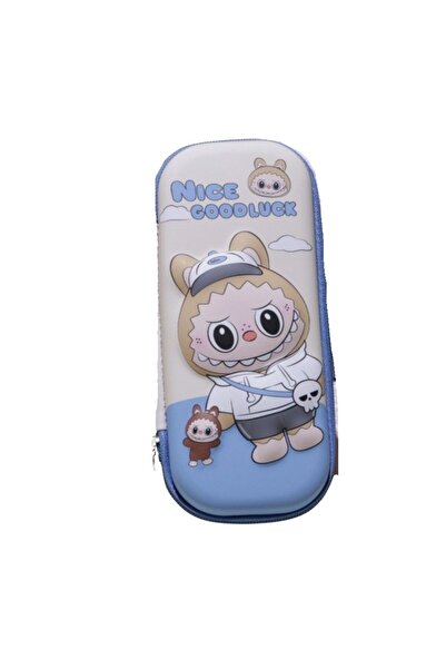 Petityu مقلمة لابوبو باللون الأزرق والبيج