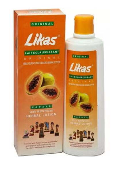 Likas لوشن تبييض البشرة بالبابايا العشبي 300 مل