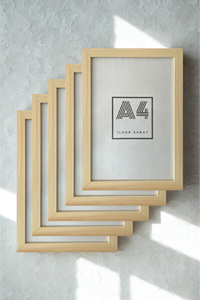 ilkur A4 Size (21X30) 2mm Thick Flat Glass Frame Five Pieces