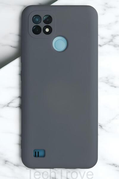 TechTrove Realme C21 Kılıf İçi Kadife Soft Silikon Lansman Kapak
