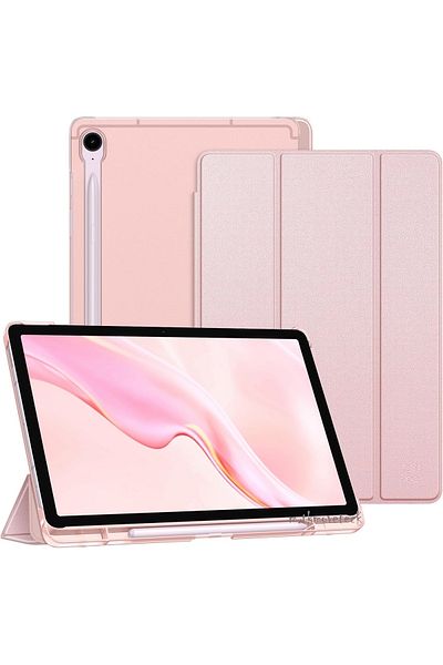 m.tk moveteck Samsung Galaxy Tab S9 Fe Plus 12.4 Case Smart Sleep Mode Pen Compartment Stand Back Colorful Cover