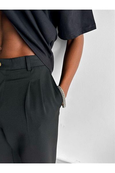 wamoss 2025 Pleated Comfortable Vintage Classic Wide Leg Baggy Trousers Pl11