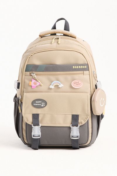 Roxbros Girls' School Bag & Boys' Backpack with Korean Style Accessories Primary School, Middle School, High School