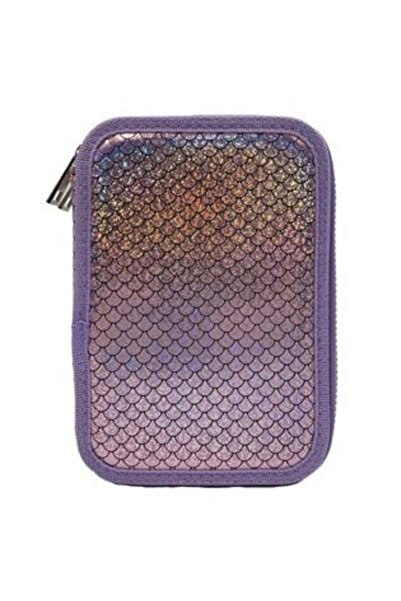 OEM Penar dublu echipat Lila Iridescent cu sclipici Sirenă 14 x 4 x 20 cm