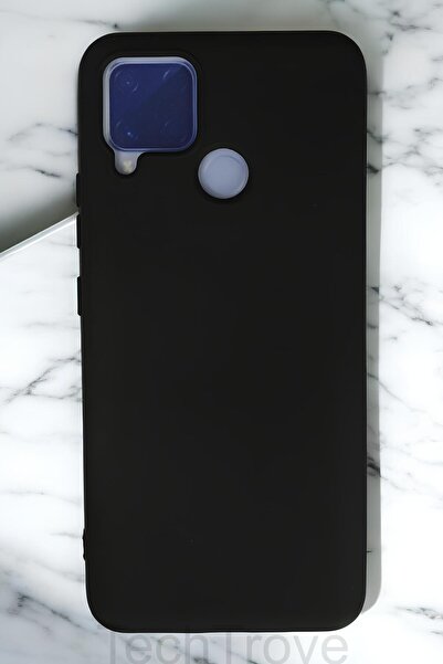 TechTrove Realme C15 Kılıf İçi Kadife Soft Silikon Lansman Kapak