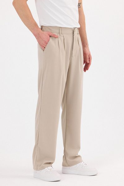 wamoss 2025 Pleated Comfortable Vintage Classic Wide Leg Baggy Trousers Pl11