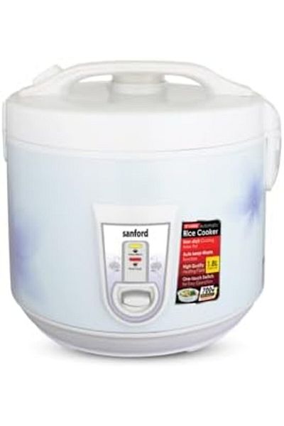 Sanford 1.8L Automatic Rice Cooker with Keep Warm Function | 700W Power | Non-Stick Inner Pot | One-