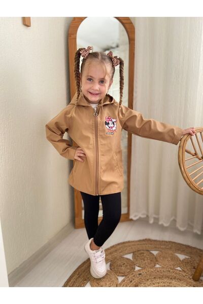 ipekkids KIZ ÇOCUK GİYİM SU GEÇİRMEZ TRENÇKOT