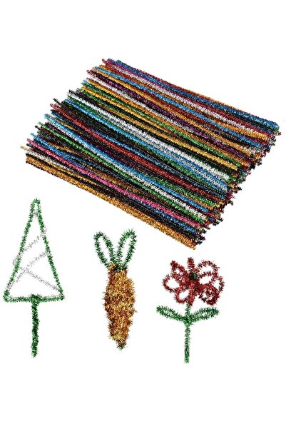 MİLACOLOR 30cm 100 Adet Metalik Simli Şönil