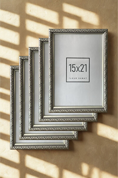 ilkur مقاس A5 (15X21) إطار منقوش بزجاج مسطح بسمك 2 مم خمسة قطع