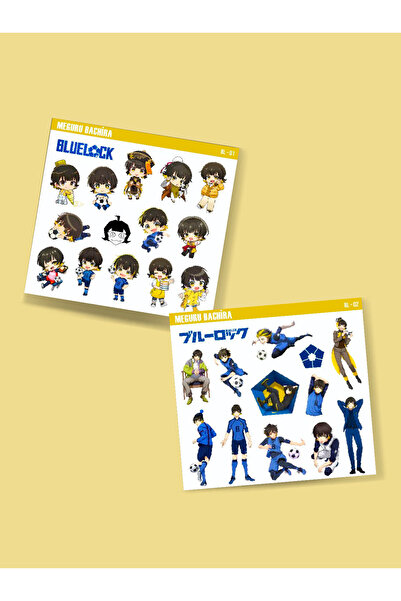 MiniThingsArt BlueLock-Meguru Bachira-parlak kağıt -2li sticker set-telefon s...