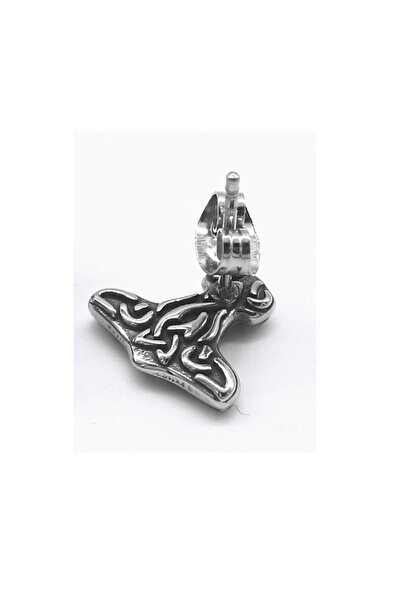 Viking Nordic Mythology Thor 316L Stainless&Blackened Steel Earrings