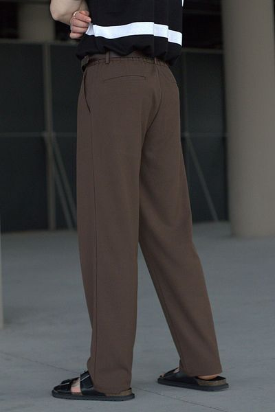 wamoss 2025 Pleated Relaxed Fit Vintage Classic Wide Leg Baggy Trousers Pl11