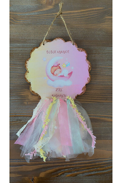 florealFlowers KIZ BEBEK UYUYOR KAPI SÜSÜ