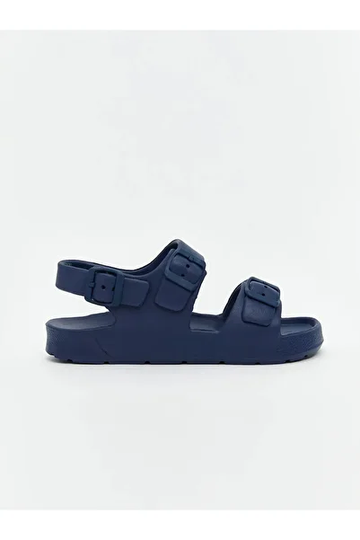 LC Waikiki Lcw Steps Navy Blue Double Striped Boys' Sandals