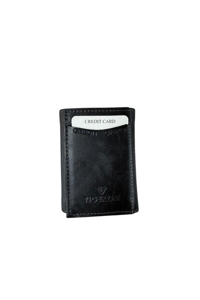 tigerzay محفظة حامل بطاقات للرجال من الجلد الصناعي ذات آلية أوتوماتيكية مضادة...