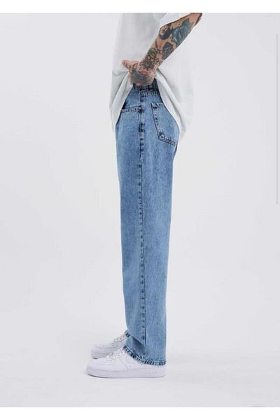wamoss Men's New Season Washed Baggy Trousers Mbg 2025