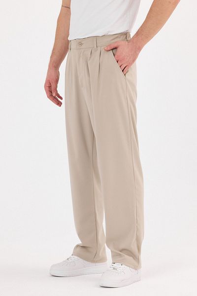 wamoss 2025 Pleated Comfortable Vintage Classic Wide Leg Baggy Trousers Pl11