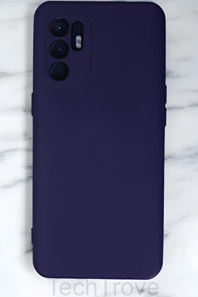 TechTrove Oppo Reno 6 Kılıf İçi Kadife Soft Silikon Lansman Kapak